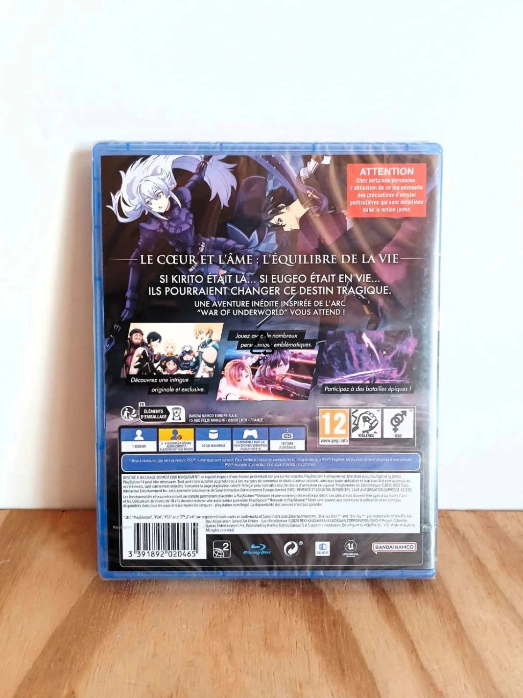Juego Sword Art Online Recollection PS4 FR – photo 2